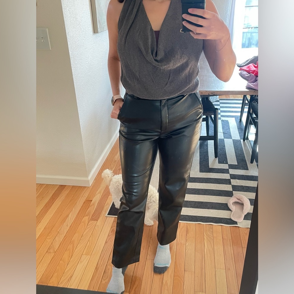 Babaton Black Command Leather Pants - image 8